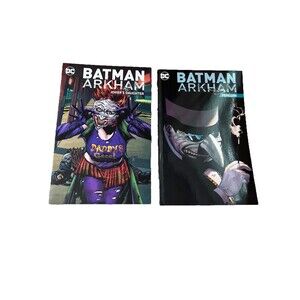 Lot of 2 Batman Arkham Penguin & Joker's Daughter DC Trade Paperback Soft Cover